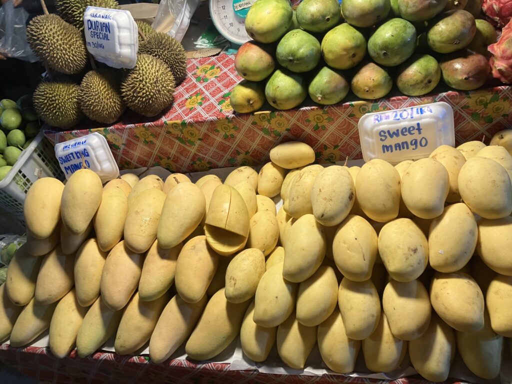 Mangos, maybe from Borneo or Thailand