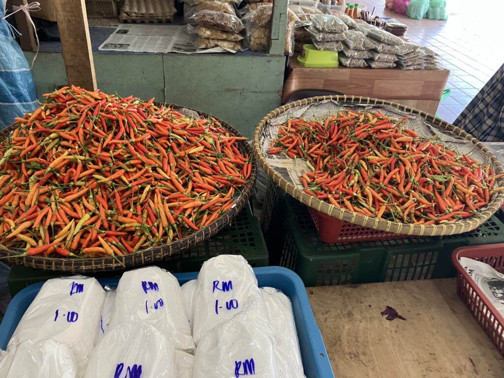 Chillis of unknown spiciness at KK market hall