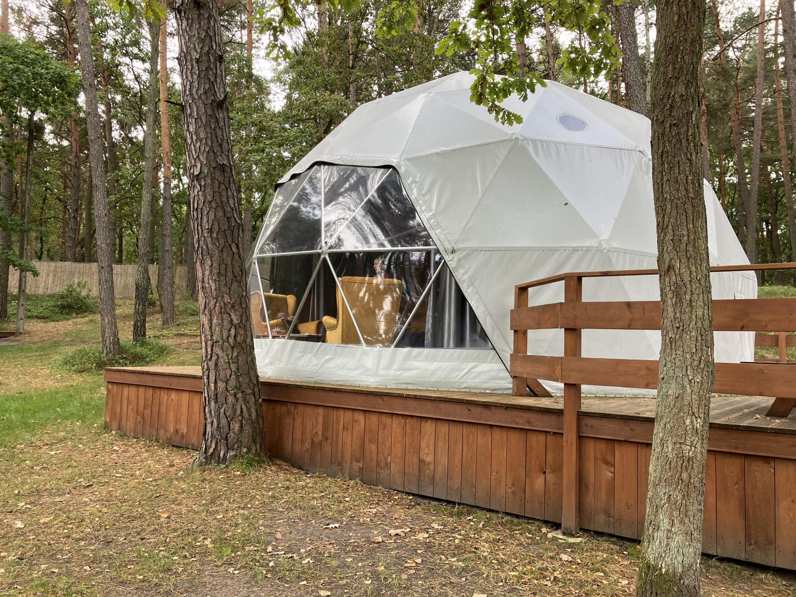 Dome glamping in Warsaw