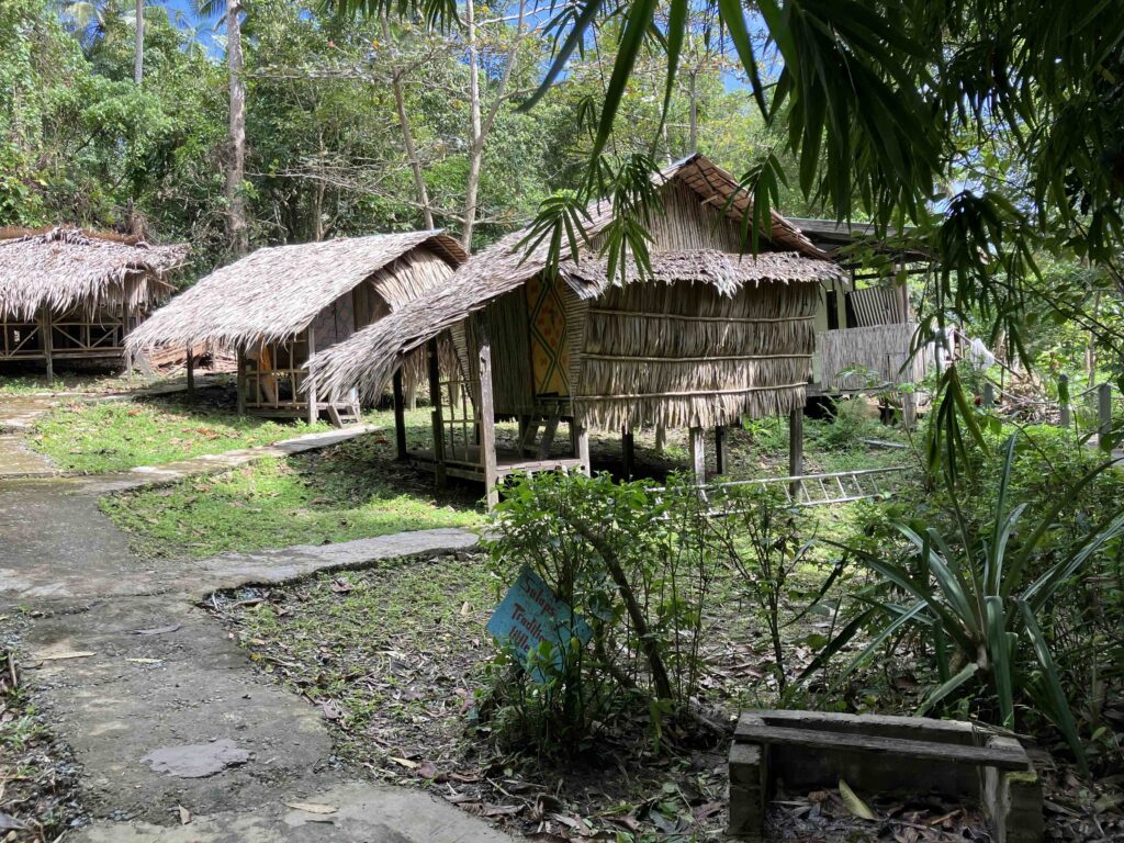 Traditional huts you can stay in if you want